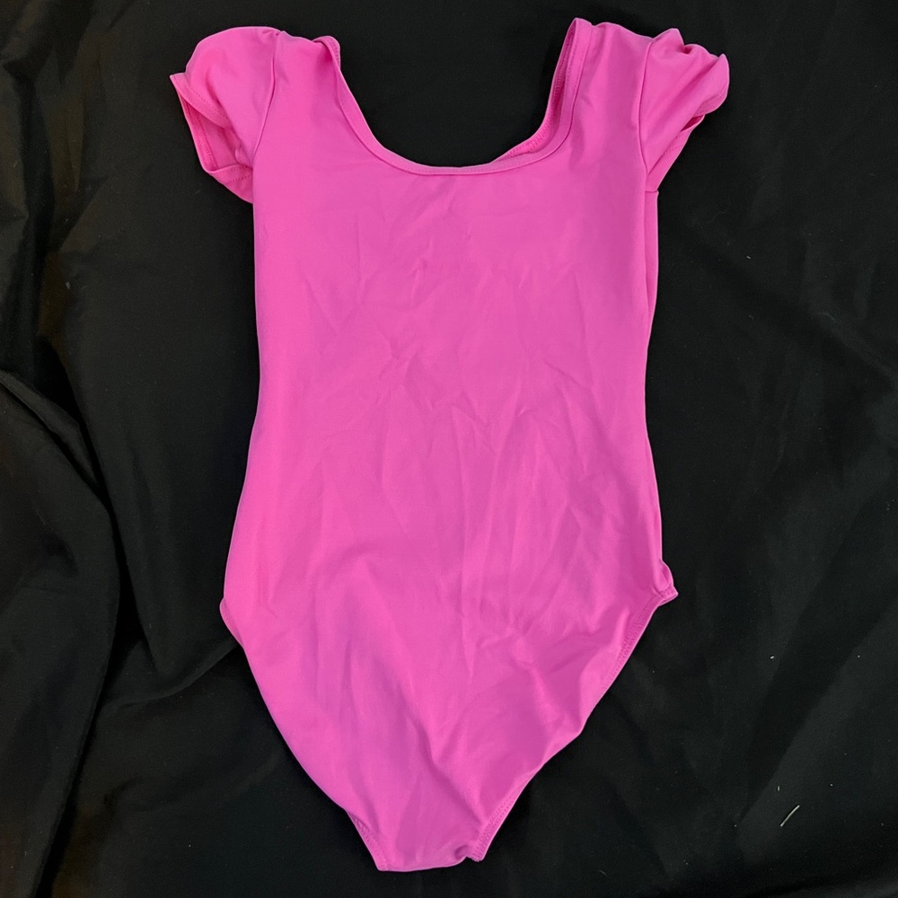 Dan skin now hot pink dance leotard